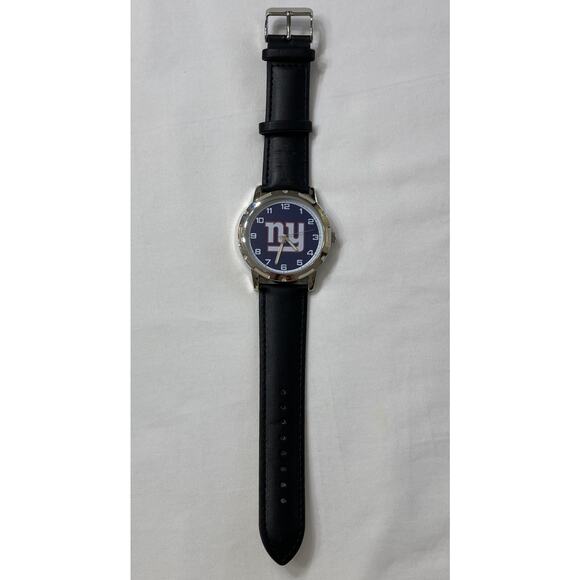 New York Giants Men's Wrecker Series Sports Watch w/Black Leather Brand - Picture 4 of 5